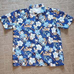 Kansas City Royals Hawaiian Aloha Shirt M